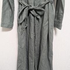 定価24,000円→未使用品　パラスパレス シャツワンピース　カーキ　グリーン　麻 リネン 半袖 の画像