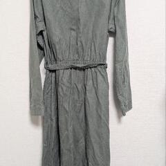 定価24,000円→未使用品　パラスパレス シャツワンピース　カーキ　グリーン　麻 リネン 半袖 の画像