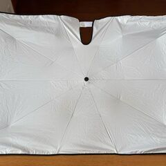 【ほぼ新品】自動車　サンシェード　パラソル型シェード　簡単取り付...