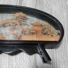 福建軟木画 コルク細工 中国 工芸の画像