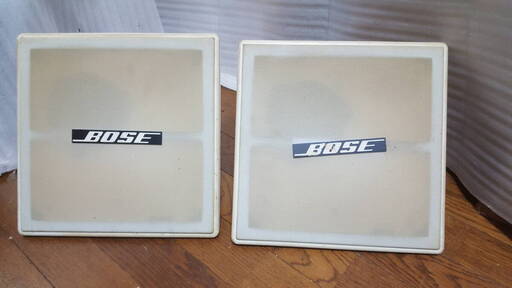 BOSE ボーズピラミッド型 スピーカー111PY ホワイトペア （裏面