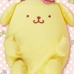 ポムポムプリン　特大ビーズクッション