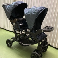 ベビーカー　二人でゴーＤＸ　レインカバー付