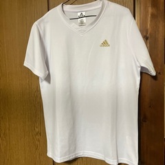 adidas 白　半袖