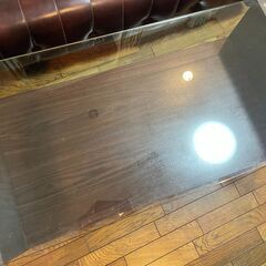 【美品】franc franc おしゃれガラステーブルの画像