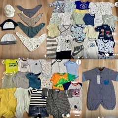 男の子 新生児 50~70センチ 服＆帽子＆スタイ 45点セット