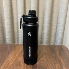【新品・未使用】Thermo Flasuk サーモフラスク ステンレス製 携帯用魔法瓶　710ml ×1本 ブラック　水筒　マグボトル　コストコ　Costco の画像