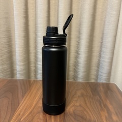 【新品・未使用】Thermo Flasuk サーモフラスク ステンレス製 携帯用魔法瓶　710ml ×1本 ブラック　水筒　マグボトル　コストコ　Costco の画像