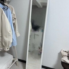 IKEA スタンドミラー, ホワイト, 30x150 cm