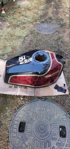 ゼファー400 用 角刈りテール MKII タンク カバー