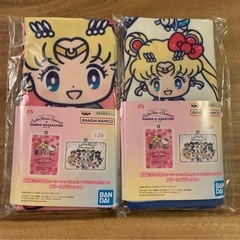 早い者勝ち 新品 コラボ BANDAI セーラームーン サンリオ キティーちゃん タオル 2種類  ハンドタオル バスタオルの画像