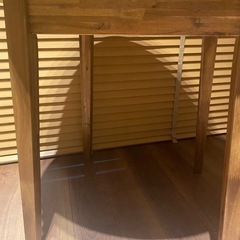 【美品】5/18午前中引取り優先。IKEA丸テーブル, アカシア材, 80 cmの画像