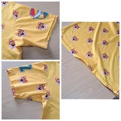 半袖黄Tシャツ M アニマル ペット 犬柄 子犬の画像