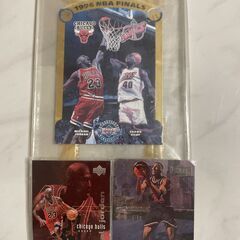 1996 NBA FINAL 限定記念盾＆UPPEDECK トレ...