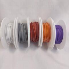 シリコンワイヤー 5色 ミックスキット 耐熱性柔軟性28AWG 電気ケーブルの画像