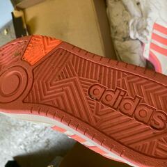 adidas アディダス スニーカー ジュニア キッズ 女の子 子供靴 ローカット 24.5cmの画像