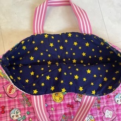 アンパンマン　通園バッグ　絵本バッグ　ハンドメイドの画像