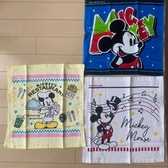ディズニー柄タオル　3枚