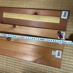1×4 3本セット　ケヤキ　カラーシェルフボードの画像