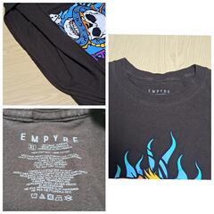 EMPYRE 半袖茶Tシャツ XL 骸骨 スカル 頭蓋骨 ドラゴン 龍 プリントの画像
