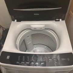 【2022年製】5.5kgハイアール洗濯機JW-U55Aの画像