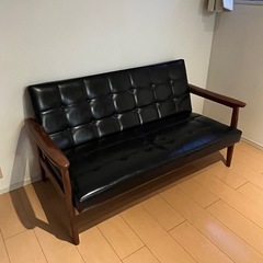【取引中】カリモク　Kチェア　2シーター　