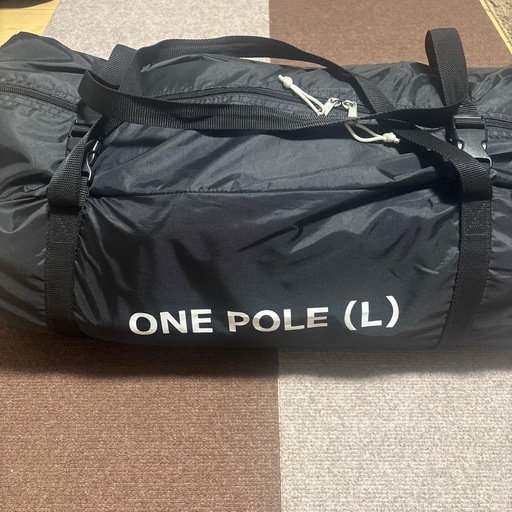 【商談中】DODワンポールテントLブラック専用グラウンドシート付き