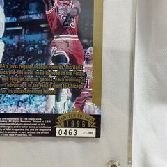 1996 NBA FINAL 限定記念盾【UPPEDECK】シリアルナンバー476/5,000の画像