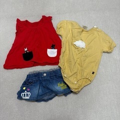 80サイズ 女の子 洋服の画像