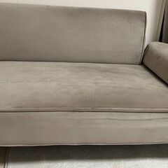 美品　LOWYA カウチソファ(1-2名用)　肘置き付き