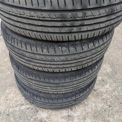 155/65R14　社外アルミ夏タイヤのセット　軽自動車全般　ZERIOUS　ゼリオズ　出光×ヨコハマ　セリアル0424  まだまだ使える7分山位！！　の画像