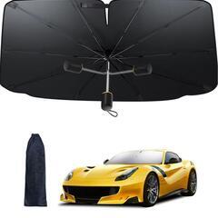 【新品】車用サンシェード 傘型 フロントガラス用 取付簡単 折り...
