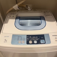 HITACHI 洗濯機　5kgの画像