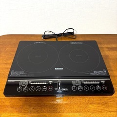 山善 YAMAZEN 2口 IH 調理器 2022年製 YEM-...
