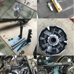 ヤマハ jog ジョグ　sa16j バッテリー新品付きの画像