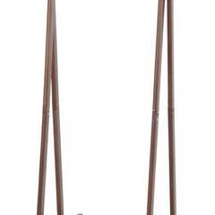 木製ハンガーラック 75×45×147.8cm ブラウン 棚付き