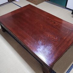しっかりした欅の座卓　引越につき各種出品　配達可能