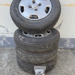 145/80R12ホイール付きブリヂストンタイヤ4本セット