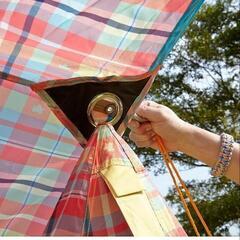ロゴス タープ チェッカーTepee ブリッジヘキサの画像