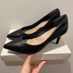 RANDA 黒 ヒール パンプス 24.5