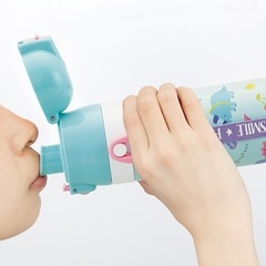 新品未開封　入園準備　すみっコぐらし　ロック付ワンプッシュダイレクトステンレスボトル　水筒　スライド箸箱　箸セット　プラコップ　ランチクロス　ランチボックス　子供用品 ベビー用品 授乳、お食事用品の画像