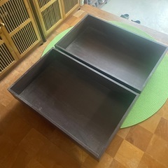 木製ベッド下収納