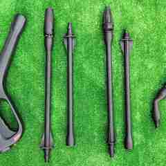 美品！ HIDAKA ヒダカ 家庭用高圧洗浄機 高圧洗浄機 HK-1890 50Hz 各種オプション品付きの画像