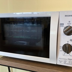 【電子レンジ】美品　アイリスオーヤマ　700Wまで対応　の画像