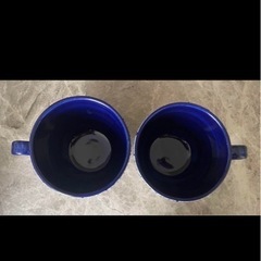 スペイン陶器　ハンドメイド　カップ2個の画像