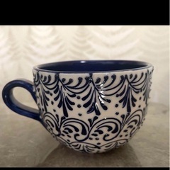 スペイン陶器　ハンドメイド　カップ2個の画像