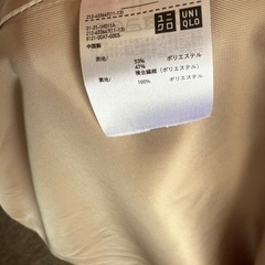 ユニクロ 春物ベージュ ダブルブレスト トレンチコート Women XL
の画像