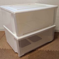 4個セットポリプロピレンケース衣装ケースの画像