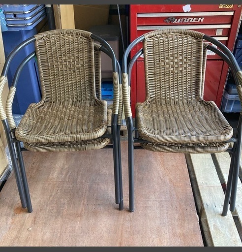 ガーデンチェア 4脚組 52cm×奥59cm×高74cm 座面の高さ41cm ガーデンチェア 4脚組 スタッキング可能 幅52cm×奥59cm×高74cm 座面の