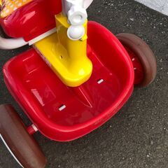 アンパンマン 三輪車 ハンドル付き 1~2歳 折り畳み 幼児用 赤